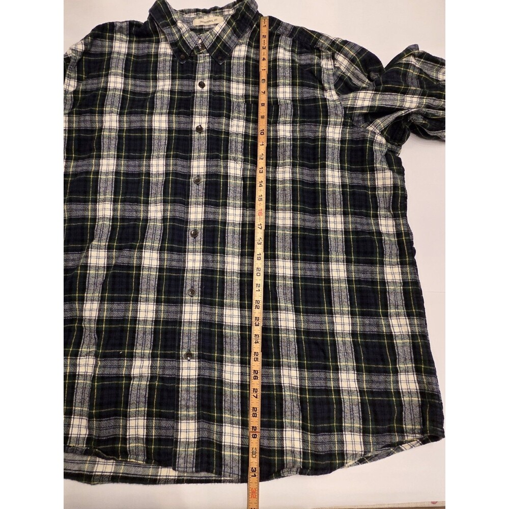 LL Bean Flannel Shirt Mens XXL Traditional Fit Plaid Button Down Cotton Outdoor - Picture 7 of 7